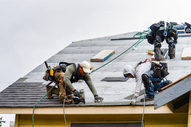 Professional Gutter Installation technician working in Menomonie, WI